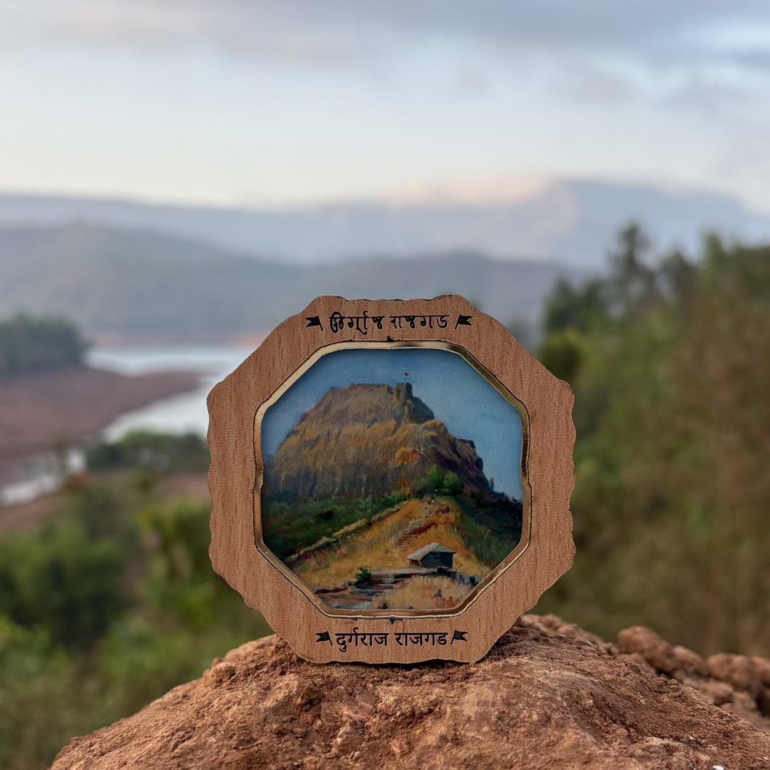 Durgraj Rajgad Balekilla Fridge Magnet - Miles On Canvas