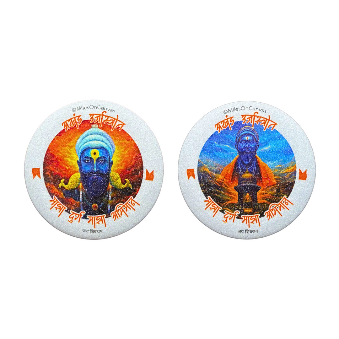 Shivray Akhand Urjastrot Pin Button Badges Combo Set